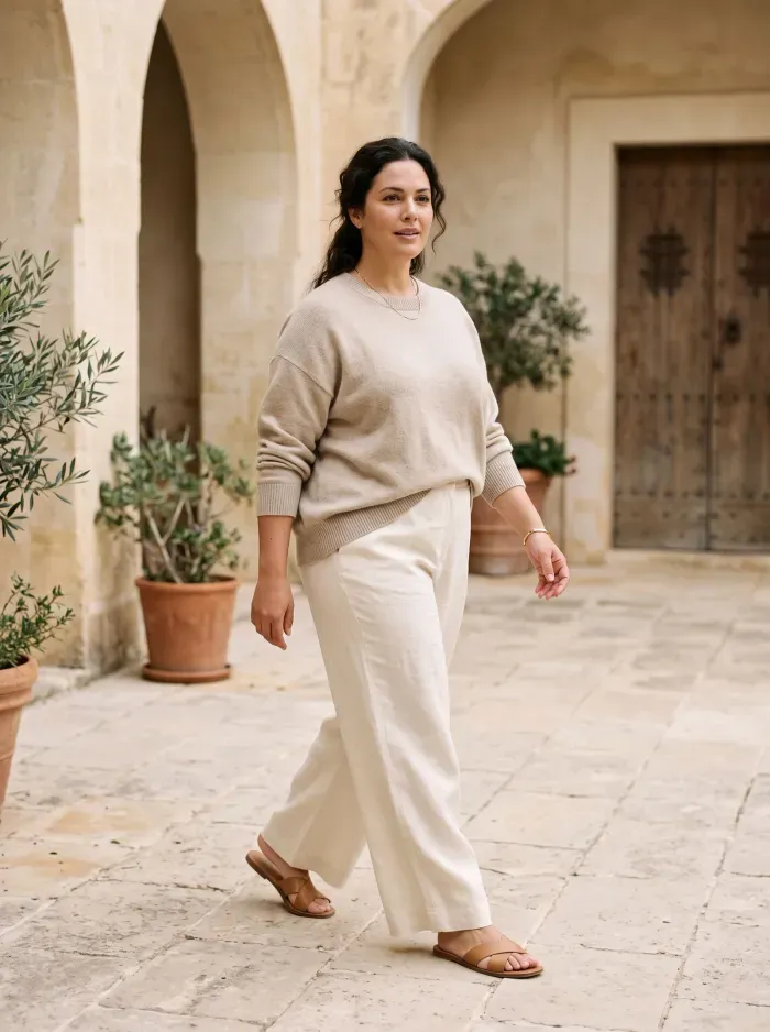 Relaxed outfit photo used to illustrate wardrobe organization